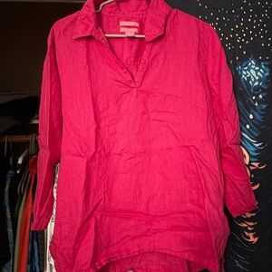 Isaac Mizrahi Pink Blouse